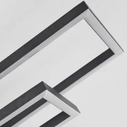 hofstein Plafonnier Avelal LED Bois clair, Couleur bois, Noir, 1 lumière