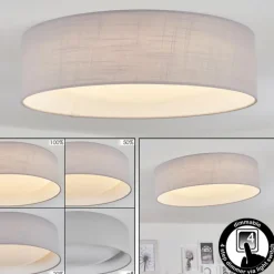 Lampes En Tissu-hofstein Plafonnier Aveledo Blanc, 1 lumière