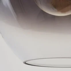 Suspension Verre Fumé-hofstein Plafonnier Azurara Clair, Fumé, 1 lumière