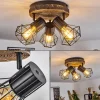 Lampes Vintages & Rétros-hofstein Plafonnier Bardhaman Brun, Couleur bois, Noir, 3 lumières