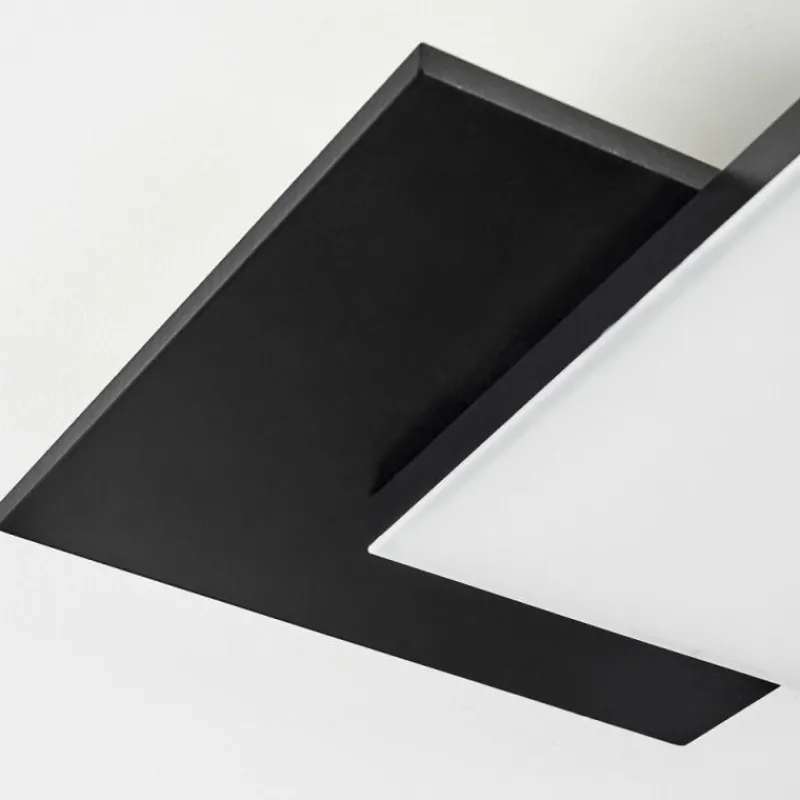 hofstein Plafonnier Barullu LED Bois clair, Noir, Blanc, 1 lumière