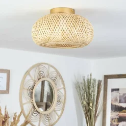 Luminaires Scandinaves-hofstein Plafonnier Bauro Écru, 1 lumière