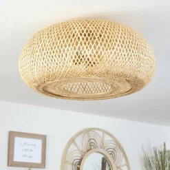 Luminaires Scandinaves-hofstein Plafonnier Bauro Écru, 2 lumières