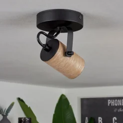 hofstein Plafonnier Beleco Écru, Noir, 1 lumière