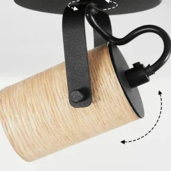 hofstein Plafonnier Beleco Écru, Noir, 4 lumières