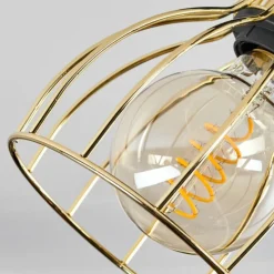 Lampes Industrielles-hofstein Plafonnier Bitterroot Noir, 2 lumières