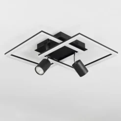 hofstein Plafonnier Boim LED Noir, 3 lumières