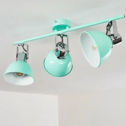 Luminaires Scandinaves-hofstein Plafonnier Borik Bleu, 3 lumières