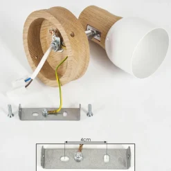 Luminaires Scandinaves-hofstein Plafonnier Breuvannes Chrome, Écru, 1 lumière