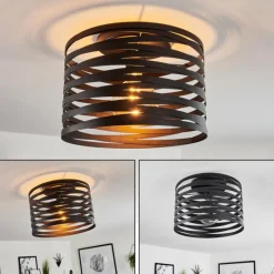 hofstein Plafonnier Bust Noir, 1 lumière