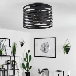 hofstein Plafonnier Bust Noir, 1 lumière