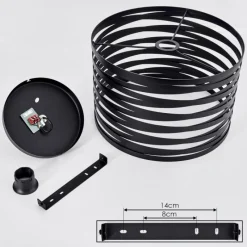 hofstein Plafonnier Bust Noir, 1 lumière