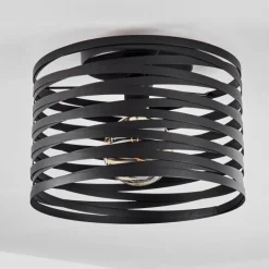 hofstein Plafonnier Bust Noir, 1 lumière