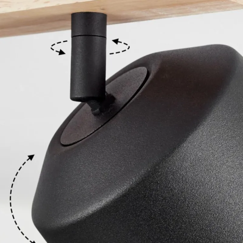 Luminaires Scandinaves-hofstein Plafonnier Caetanos Bois clair, 2 lumières