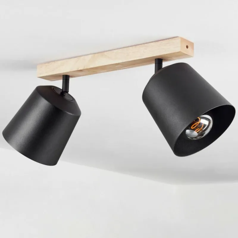 Luminaires Scandinaves-hofstein Plafonnier Caetanos Bois clair, 2 lumières