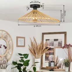 Luminaires Scandinaves-hofstein Plafonnier Callide Noir, 1 lumière