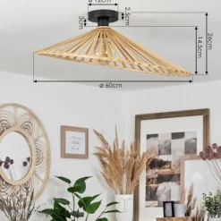 Luminaires Scandinaves-hofstein Plafonnier Callide Noir, 1 lumière