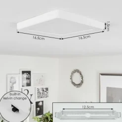 hofstein Plafonnier Canditas LED Blanc, 1 lumière