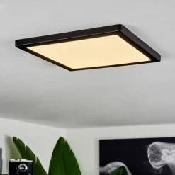 hofstein Plafonnier Canditas LED Noir, 1 lumière