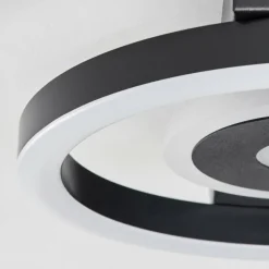 hofstein Plafonnier Canhoso LED Noir, 1 lumière