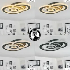 hofstein Plafonnier Casaldelo LED Anthracite, 1 lumière