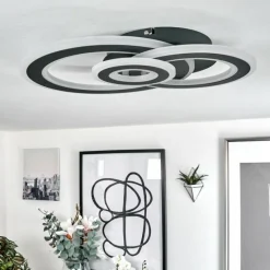 hofstein Plafonnier Casaldelo LED Anthracite, 1 lumière