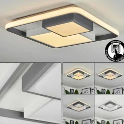 hofstein Plafonnier Casqueira LED Gris, Blanc, 1 lumière