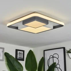 hofstein Plafonnier Casqueira LED Gris, Blanc, 1 lumière