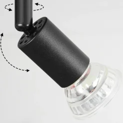 hofstein Plafonnier Castillo Noir, 4 lumières