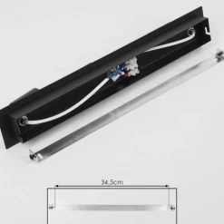 hofstein Plafonnier Castillo Noir, 3 lumières