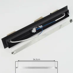 hofstein Plafonnier Castillo Noir, 3 lumières* Spots Et Projecteurs