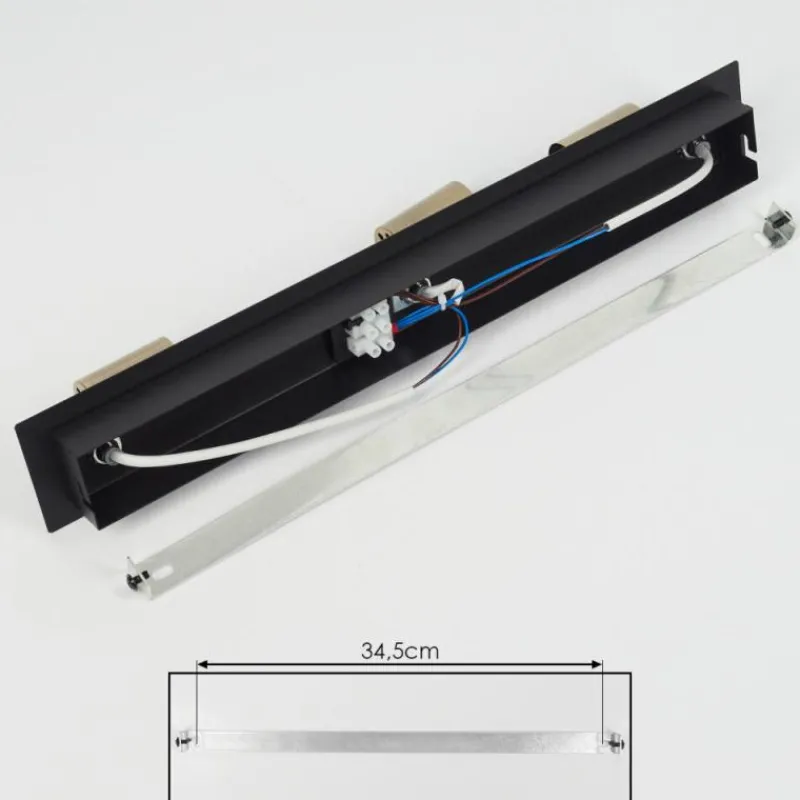 hofstein Plafonnier Castillo Noir, 3 lumières* Spots Et Projecteurs