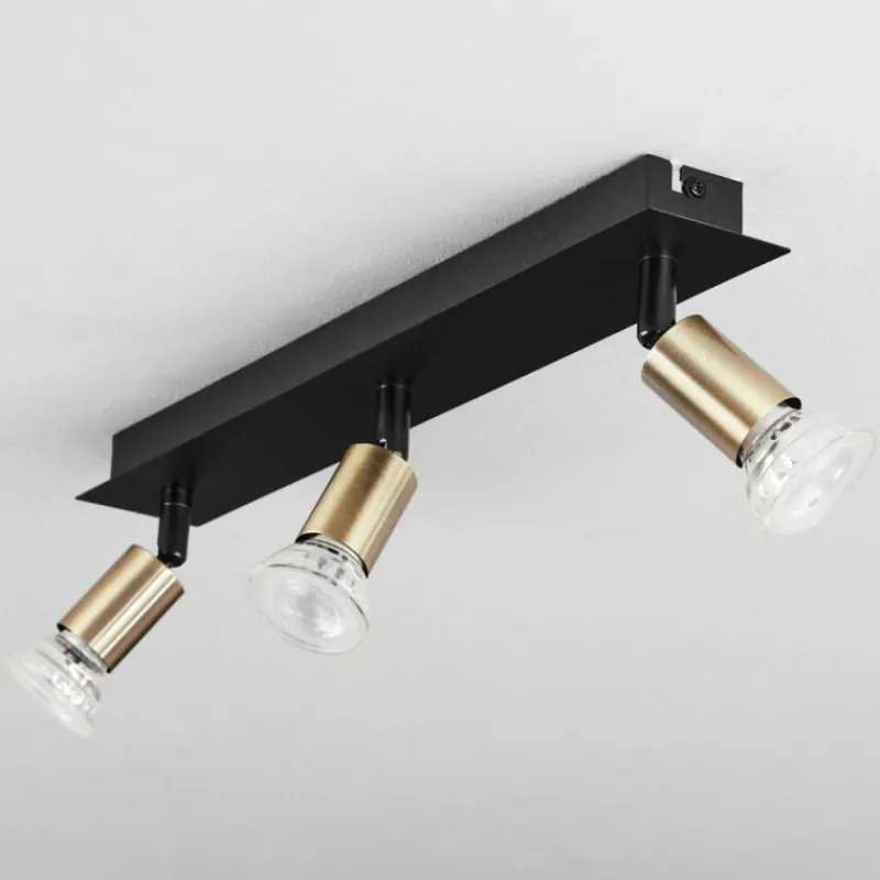 hofstein Plafonnier Castillo Noir, 3 lumières* Spots Et Projecteurs