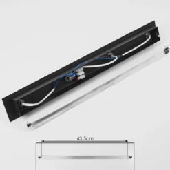 hofstein Plafonnier Castillo Noir, 4 lumières