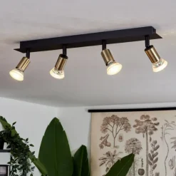 hofstein Plafonnier Castillo Noir, 4 lumières