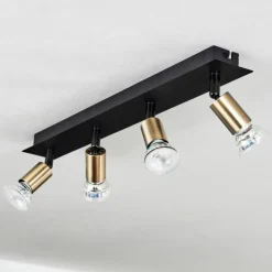 hofstein Plafonnier Castillo Noir, 4 lumières