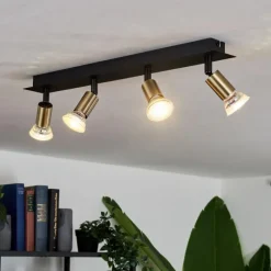 hofstein Plafonnier Castillo Noir, 4 lumières