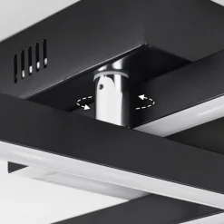 hofstein Plafonnier Cavareno LED Noir, 1 lumière* Éclairage Led