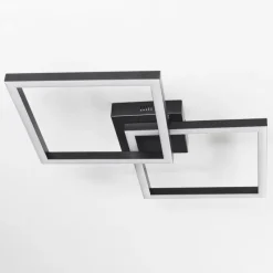 hofstein Plafonnier Cavareno LED Noir, 1 lumière* Éclairage Led