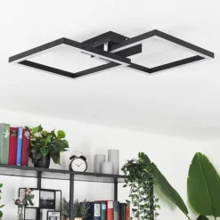 hofstein Plafonnier Cavareno LED Noir, 1 lumière* Éclairage Led