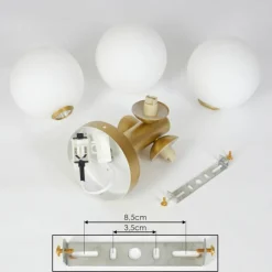 hofstein Plafonnier Cebola Or, 3 lumières