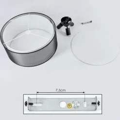 Lampes En Tissu-hofstein Plafonnier Cerdedo Blanc, 3 lumières