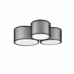 Lampes En Tissu-Luminaires Trio Plafonnier Cerdedo Blanc, 3 lumières