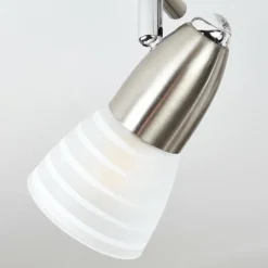 hofstein Plafonnier Chapod LED Nickel mat, 3 lumières