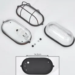 hofstein Plafonnier Chaquire Brun, Rouille, 1 lumière