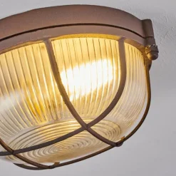 hofstein Plafonnier Chaquire Brun, Rouille, 1 lumière