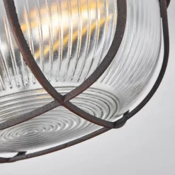 hofstein Plafonnier Chaquire Brun, Rouille, 1 lumière