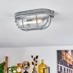 hofstein Plafonnier Chaquire Gris, 1 lumière