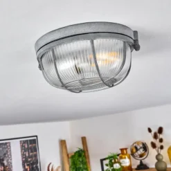 hofstein Plafonnier Chaquire Gris, 1 lumière