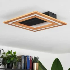 hofstein Plafonnier Charentay LED Noir, 1 lumière* Éclairage Led